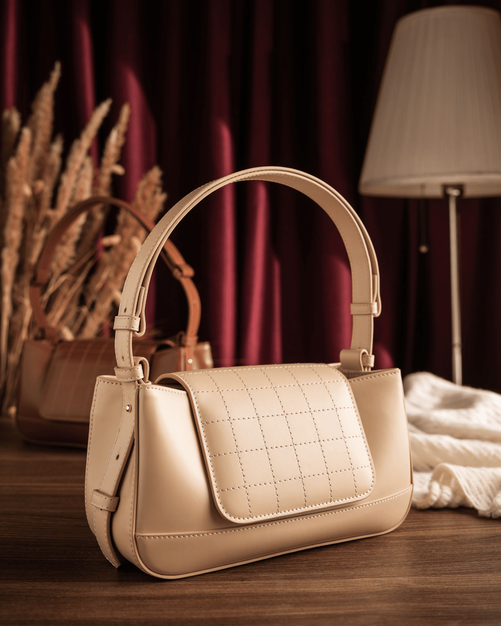 Mia Shoulder Bag - Ivory Pearl