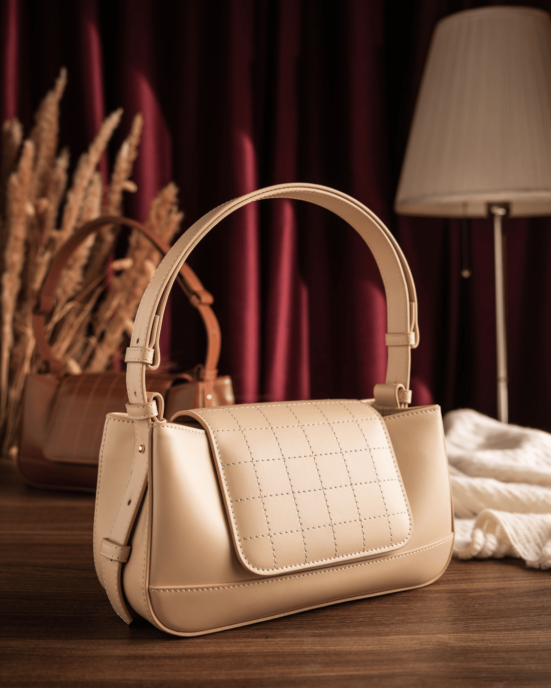 Mia Shoulder Bag - Ivory Pearl