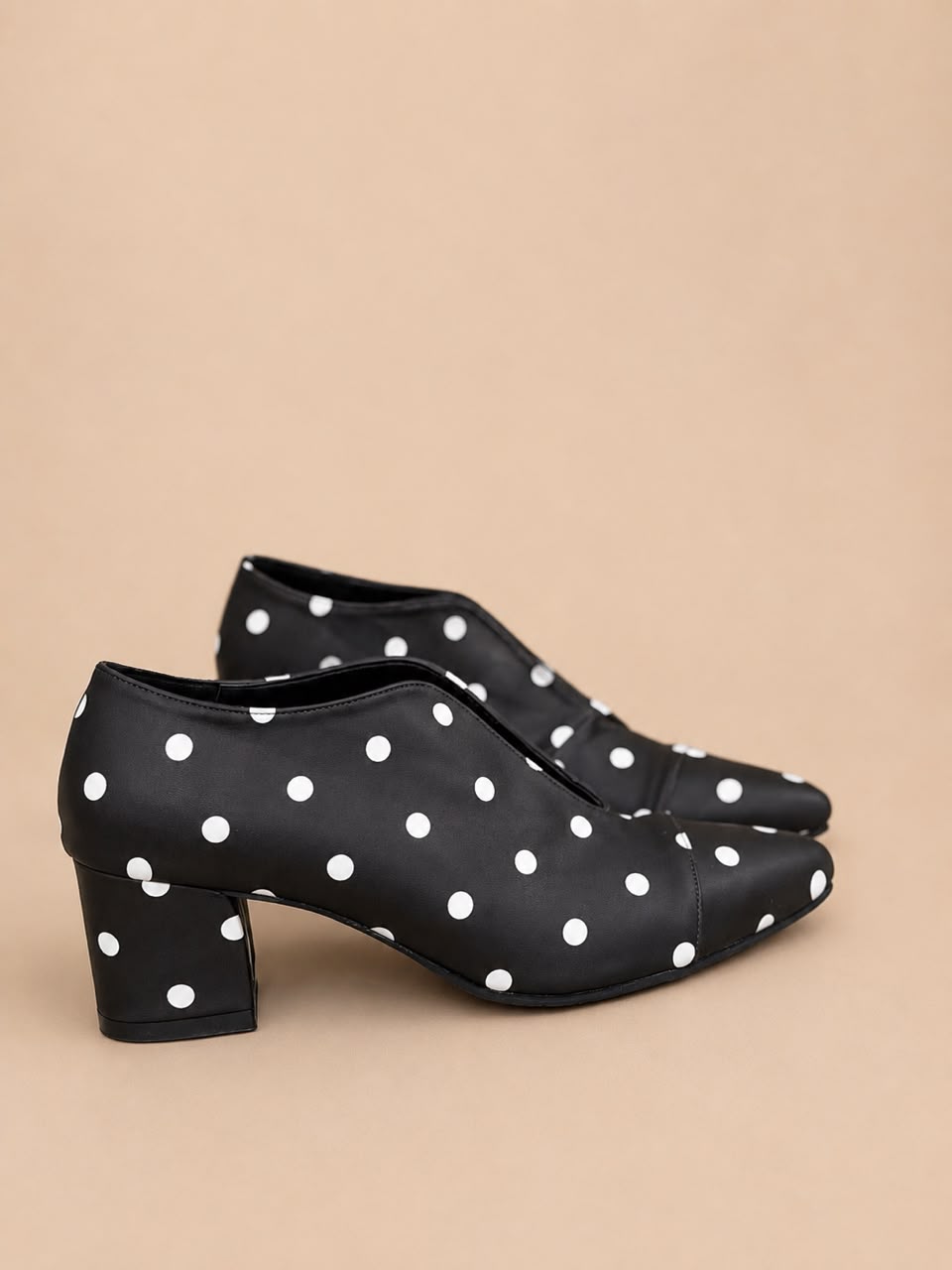 Jayla Opal Heels Chunky - Polka Dots (Preorder)