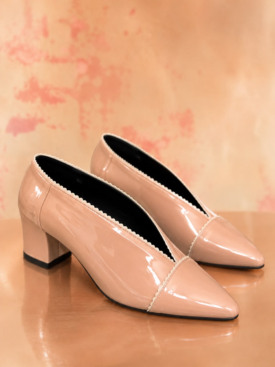 Jayla Opal Heels - Nude Blush (Preorder)