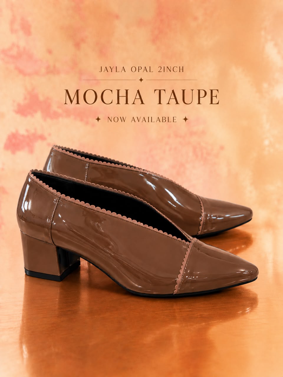 Jayla Opal Heels - Mocha Taupe (Preorder)