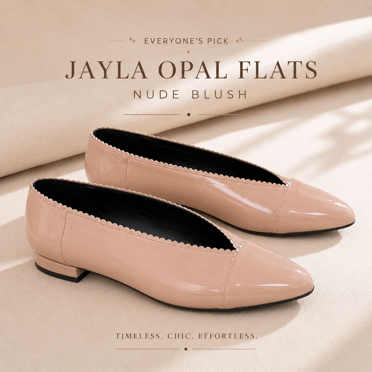 Jayla Opal Flats - Nude Blush (Preorder)