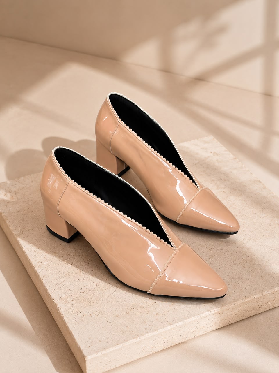 Jayla Opal Heels - Nude Blush (Preorder)
