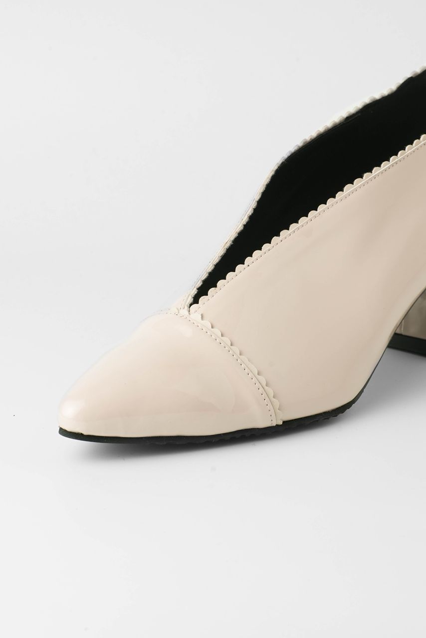 Jayla Opal Heels Chunky - Antique Cream (Preorder)